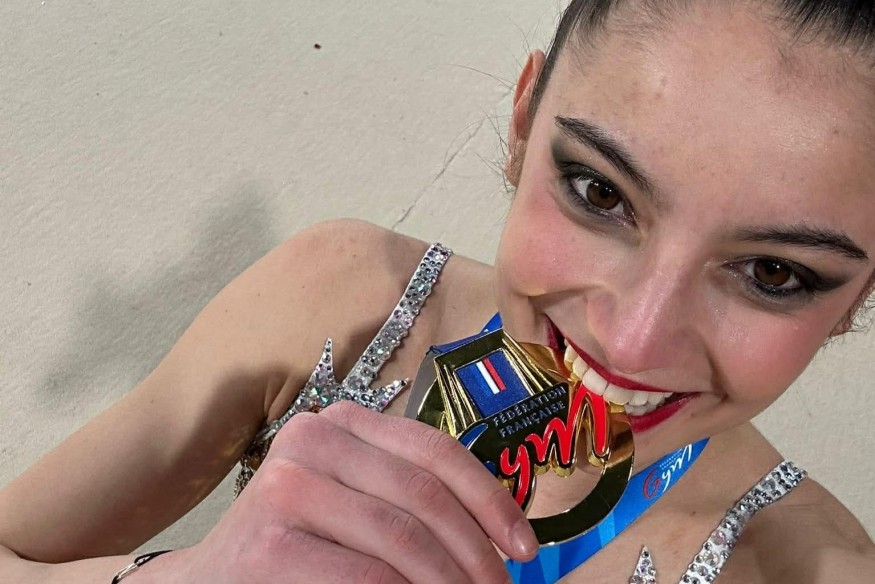 La gymnaste des ISM gym Azra Yalaza remporte le championnat de France Nationale A de gymnastique rythmique