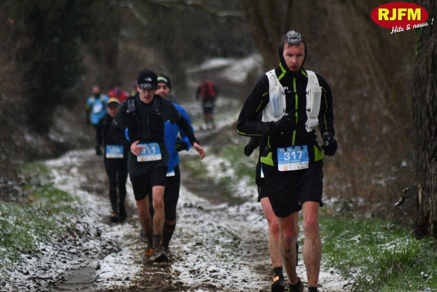Chemins inondés, neige, vent, froid... Une édition 2026 du Trail de Lavault Sainte-Anne dantesque [photos et classements]