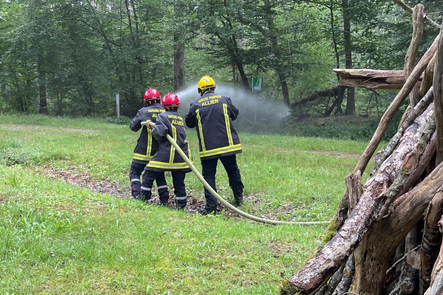 Le nombre inquiétant d'hectares de surfaces déjà brûlés par des feux d'espaces naturels dans l'Allier