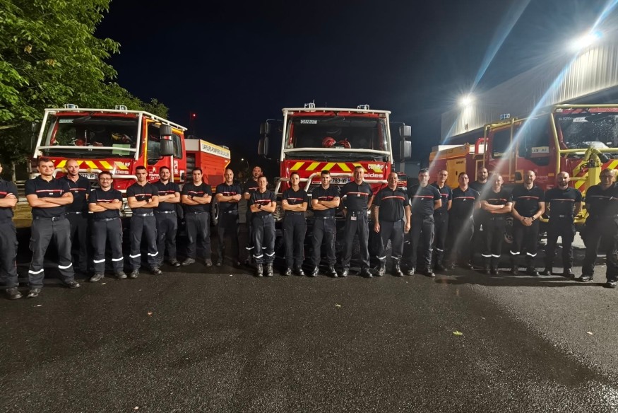 22 pompiers de l'Allier sont partis en renfort dans le sud de la France